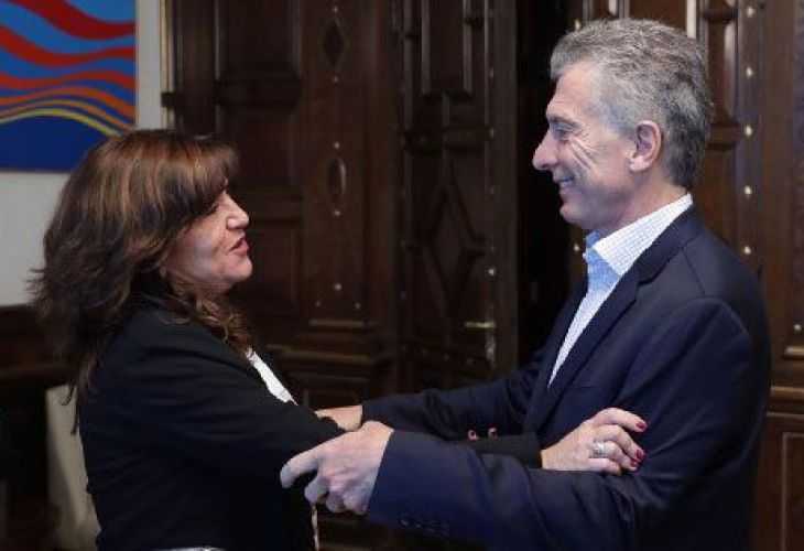 Brizuela y Doria junto a Mauricio Macri (2019)