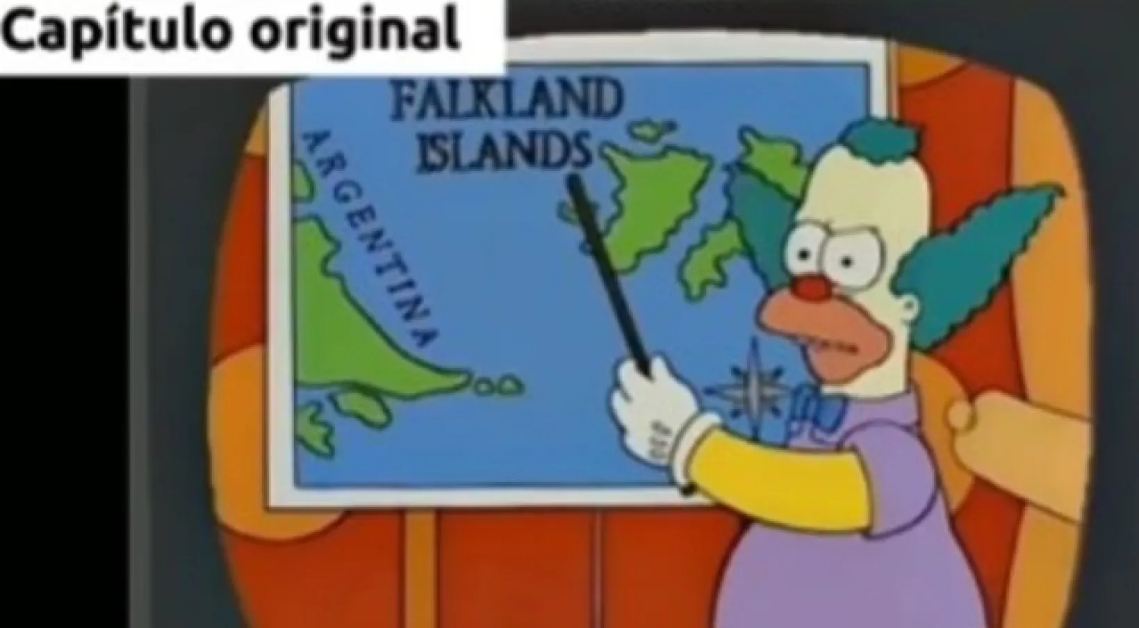 Telefe eliminó una escena de &ldquo;Los Simpson&rdquo; que mencionaba las Malvinas
